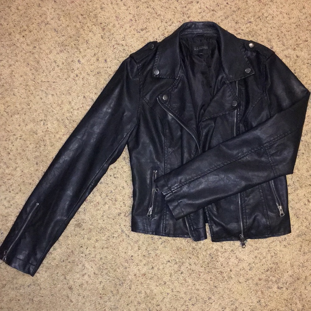 Blu Pepper faux leather jacket